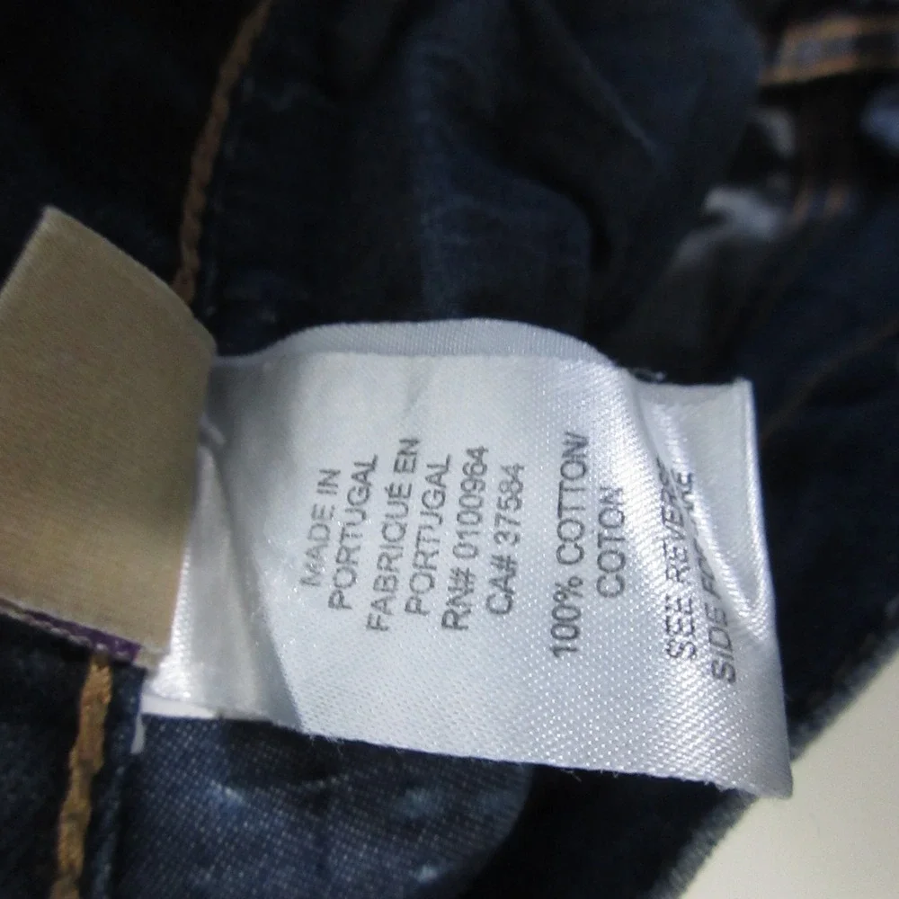 PRPS Demon Jeans Men 32 Distressed Denim Button Fly Whiskering Fade Portugal